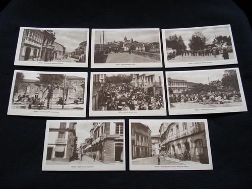 Lote de 8 tarxetas postais de Noia (Noya) / lote de 8 tarjetas postales de Noia (Noya) - Dcada de 1920