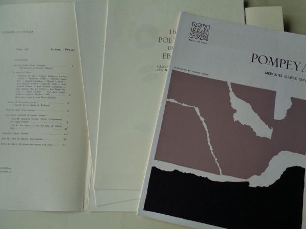 PEA LABRA. Pliegos de poesa, n 42. Invierno 1981-82. Carpeta con 5 cuadernos en pliegos