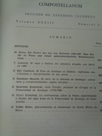 COMPOSTELLANUM. Seccin de Ciencias Eclesisticas. Volumen XXXIII, nmeros 3-4. Julio-Diciembre, 1988