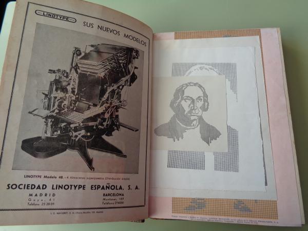 GRFICAS. Revista de las Tcnicas del Libro. Ao 1951 completo (Nmeros 79 a 90)