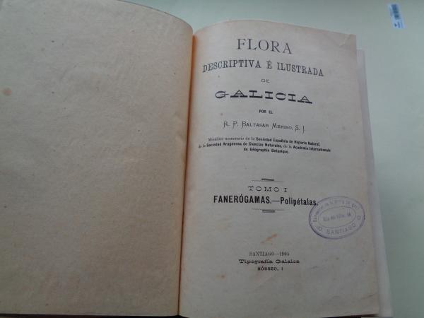 Flora descriptiva e ilustrada de Galicia. 3 tomos (edicin de 1905, 1906 y 1909)