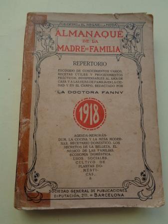 Almanaque de la madre de familia 1918. Publicaciones del hogar y la moda
