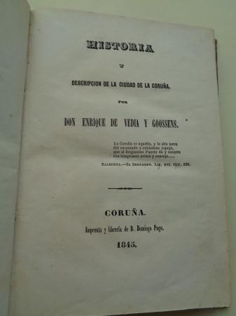 Historia y Descripcin de la ciudad de La Corua