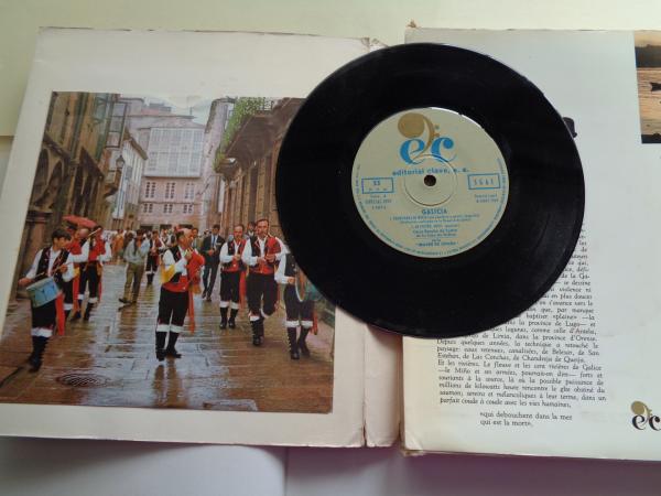 Galicia. Librodisco (Libro + disco de 33 rpm) con estuche. Textos en francs