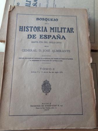 Bosquejo de la historia militar de Espaa hasta el fin del siglo XVIII. 4 tomos (intonsos)
