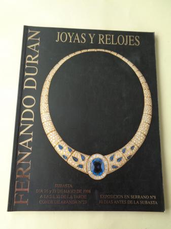 Fernando Durn. Joyas y relojes. Subasta 26 y 27 de mayo de 1998