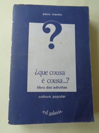 que cousa  cousa..? Libro das adivias