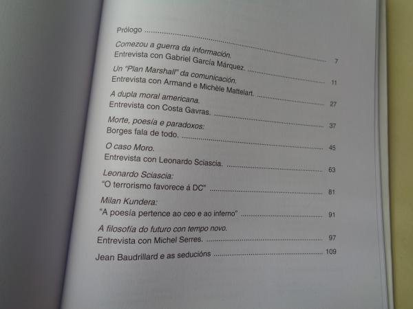 Ignacio Ramonet e Ramn Chao en `Triunfo (Entrevistas a G. Mrquez, Borges, Costa Gavras...)