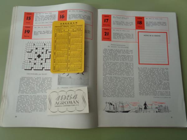 ALMANAQUE AGROMAN 1954 + 2 Calendarios de 1954