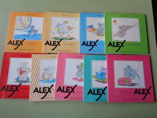 Alex y... 9 libros (Sin texto, solo ilustracin)