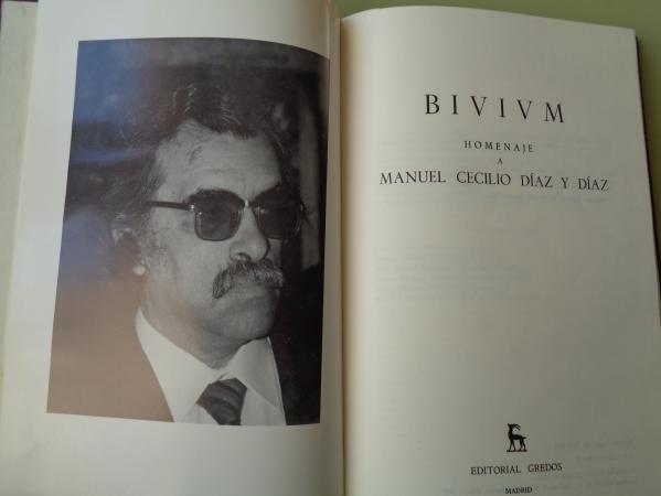 BIVIVM. Homenaje a Manuel Cecilio Daz y Daz