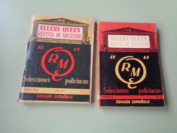 ELLERY QUEEN. Revista de misterio. Nmeros 1 y 6. Selecciones policiacas. 