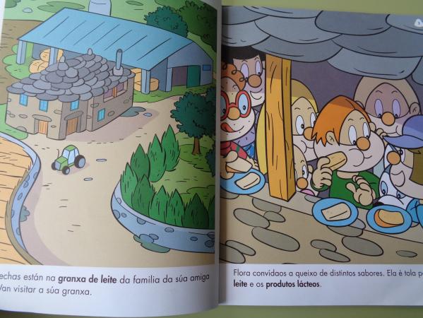 Os Bolechas visitan unha granxa de leite