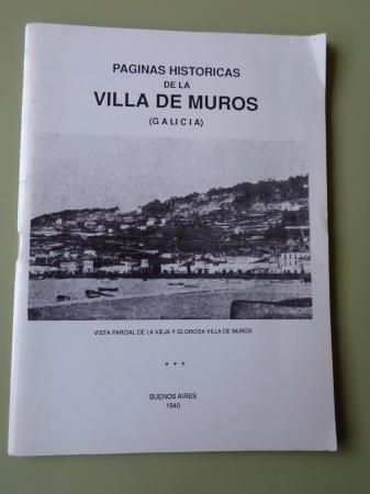 Pginas histricas de la Villa de Muros
