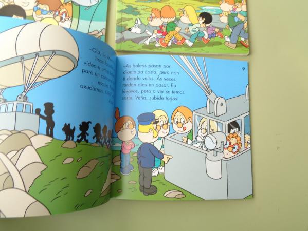 4 libros OS BOLECHAS VAN DE VIAXE