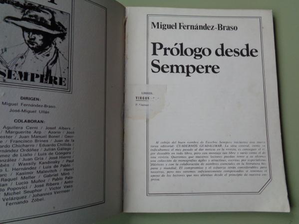 CUADERNOS GUADALIMAR, N 1. SEMPERE