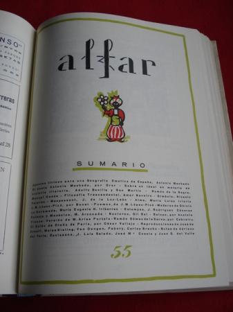 ALFAR (Revista de Casa Amrica Galicia) Edicin facsmile. Tomo IV. Nmero 50 a 58 (De Maio 1925 a Xuo 1926)
