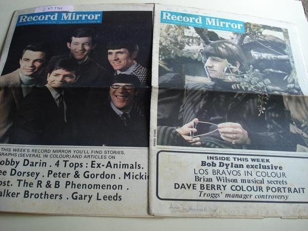 RECORD MIRROR. August, 13 -  October, 29 - 1966 . LONDON (UK)