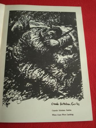 MILICIANOS. lbum de debuxos. Textos en galego-castellano-english (Edicin de 1976)