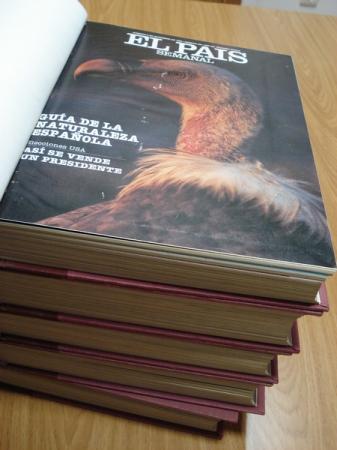 EL PAS SEMANAL. 1988 (Encuadernado en 5 tomos). Tomo I: Nmeros 560 a 572/ Tomo II: Nmeros 573 a 581/ Tomo III: Nmeros 582 a 590 / Tomo IV: Nmeros 591 a 603 / Tomo V: Nmeros 604 a 612
