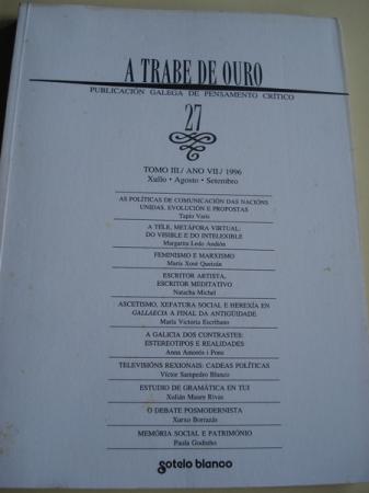 A TRABE DE OURO. Publicacin galega de pensamento crtico. N 27 - Xullo - agosto - setembro, 1996