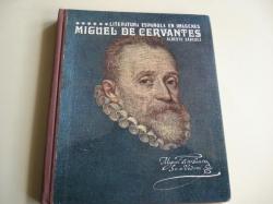 Ver os detalles de:  Miguel de Cervantes. Literatura espaola en imgenes. Texto + diapositivas en color