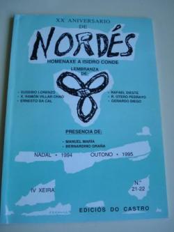 Ver os detalles de:  REVISTA NORDS. Poesa e Crtica. II Data. Nmeros 21-22. Nadal, 1994 - Outono, 1995
