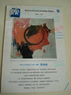 Ver os detalles de:  ARTE GALICIA. Revista de informacin de las artes plsticas gallegas. Nmero 15 - Abril 1986