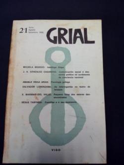 Ver os detalles de:  GRIAL. Revista Galega de Cultura. Nmero 21. Xullo, agosto, setembro 1968 (Obra de teatro de Marias del Valle: Pequena farsa dos amores desencontrados)