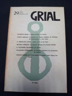 Ver os detalles de:  GRIAL. Revista Galega de Cultura. Nmero 29. Xullo, agosto, setembro 1970