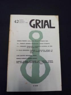 Ver os detalles de:  GRIAL. Revista Galega de Cultura. Nmero 42. Outubro, Novembro, Decembro, 1973