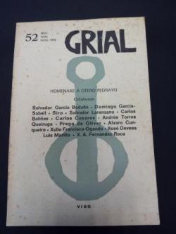 Ver os detalles de:  GRIAL. Revista Galega de Cultura. Nmero 52. Abril, maio, xuo, 1976. HOMENAXE A OTERO PEDRAYO