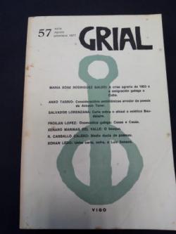 Ver os detalles de:  GRIAL. Revista Galega de Cultura. Nmero 57. Xullo, agosto, setembro 1977 (Obra de teatro de Xenaro Marias del Valle: O bosque)