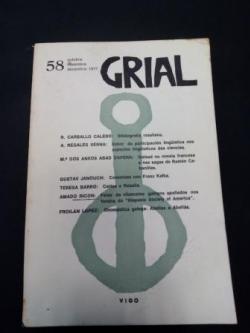 Ver os detalles de:  GRIAL. Revista Galega de Cultura. Nmero 58. Outubro, Novembro, Decembro, 1977