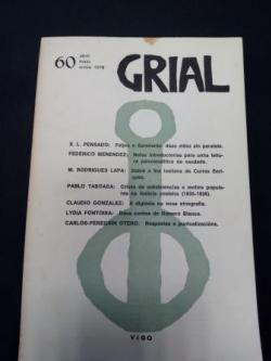 Ver os detalles de:  GRIAL. Revista Galega de Cultura. Nmero 60. Abril, maio, xuo, 1978