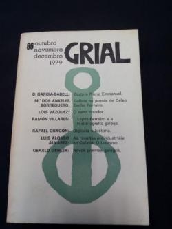 Ver os detalles de:  GRIAL. Revista Galega de Cultura. Nmero 66. Otubro, Novembro, Decembro, 1979