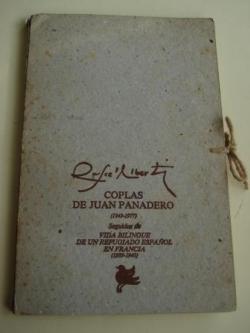 Ver os detalles de:  Coplas de Juan Panadero. Ao 1949-1977 / Vida bilinge de un refugiado espaol en Francia. Ao 1939-1940. Carpeta de cartn con dos libros