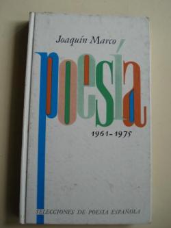 Ver os detalles de:  Poesa 1961-1975