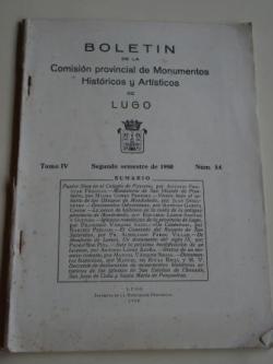 Ver os detalles de:  Boletn de la Comisin provincial de Monumentos Histricos y Artsticos de Lugo. Nmero 34. Segundo semestre de 1950 