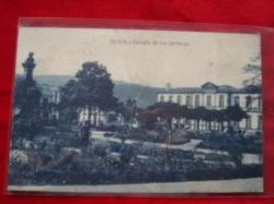 Ver os detalles de:  Tarxeta postal: Noia (Noya) - Detalles dos Xardns de Felipe de Castro. 1920