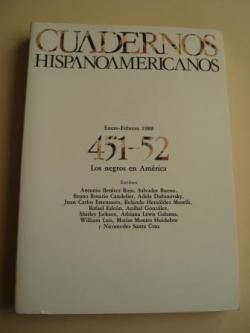 Ver os detalles de:  CUADERNOS HISPANOAMERICANOS. 451-52. Enero-Febrero 1988. Los negros en Amrica