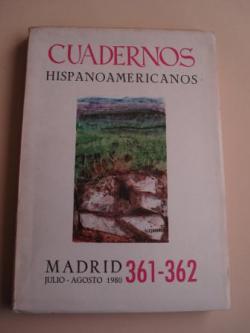 Ver os detalles de:  CUADERNOS HISPANOAMERICANOS. 361-362. Julio-Agosto 1980. Homenaje a Quevedo en su IV centenario