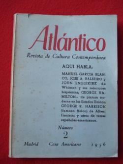 Ver os detalles de:  ATLNTICO. Revista de Cultura Contempornea. Nmero 2, Junio-1956. Casa Americana - Madrid