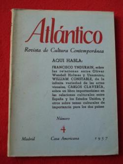 Ver os detalles de:  ATLNTICO. Revista de Cultura Contempornea. Nmero 4, Febrero-1957. Casa Americana - Madrid