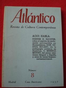 Ver os detalles de:  ATLNTICO. Revista de Cultura Contempornea. Nmero 8, Diciembre-1957. Casa Americana - Madrid