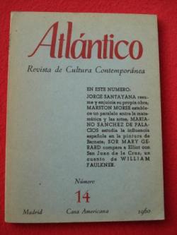 Ver os detalles de:  ATLNTICO. Revista de Cultura Contempornea. Nmero 14, 1960. Casa Americana - Madrid