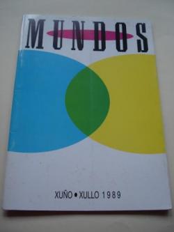 Ver os detalles de:  MUNDOS. ARTE - POESA. Catlogo exposicin Casa da Parra, Santiago de Compostela, xui-xullo,1989. 