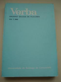 Ver os detalles de:  VERBA. Anuario Galego de Filoloxa. Vol. 7, 1980
