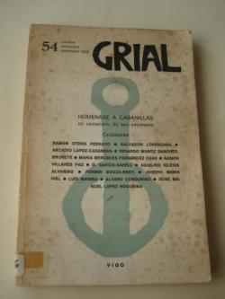 Ver os detalles de:  GRIAL. Revista galega de cultura. N 54. Outubro-novembro-decembro, 1976: Homenaxe a Cabanillas no centenario do seu nacimento