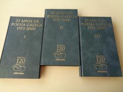Ver os detalles de:  25 anos de poesa galega 1975-2000. 3 tomos